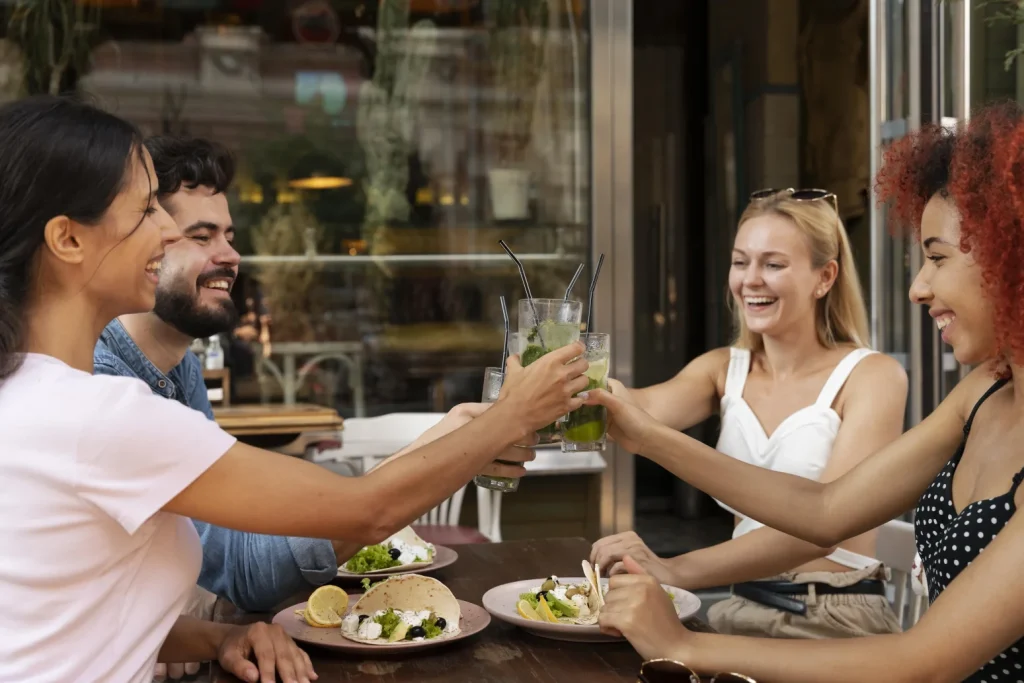 Happy Restaurant Customers